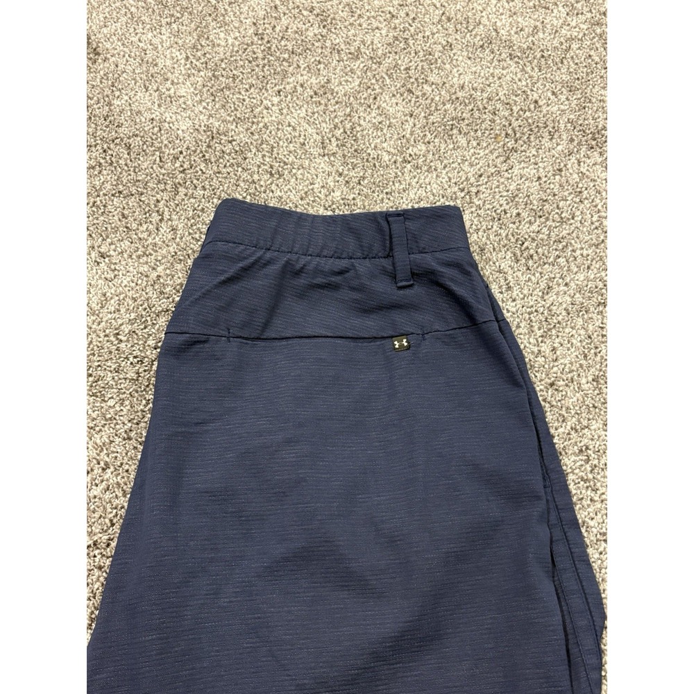 Under Armour Navy Shorts Mens 38 HeatGear Loose Shorts 10" Inseam